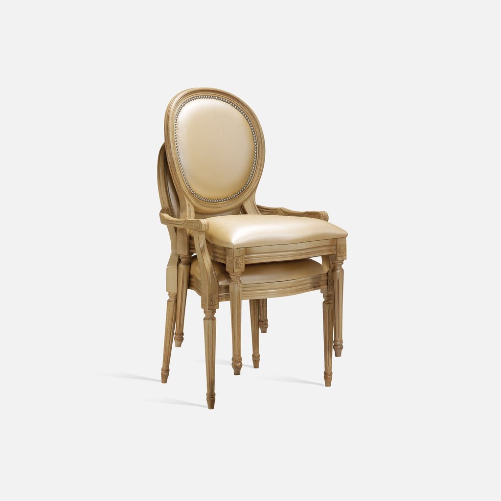 Louis XVI Medallion Bridge chair
